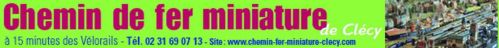 cliquez sur ce logo pour accéder au site internet du chemin de fer miniature de Clecy